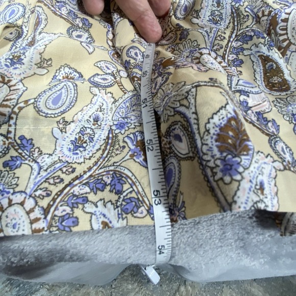 Gemma Albright Tiered Dress XL Maxi Tiered Long Slv‎ V-Neck Tie Romantic Cottage - Picture 14 of 16